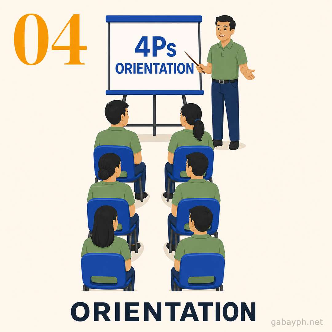 Step 4: Dumalo sa registration at orientation