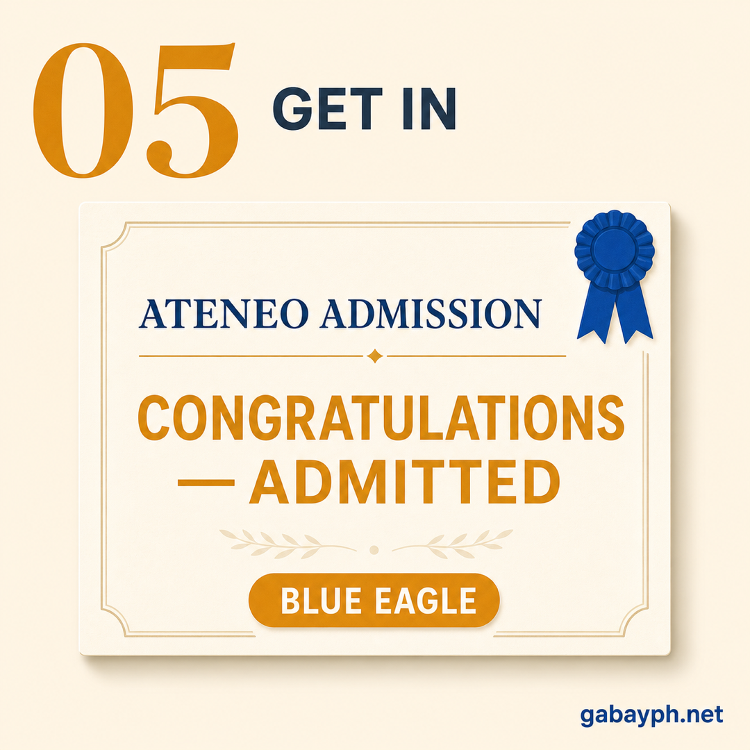 Step 5: Get admitted as a Blue Eagle