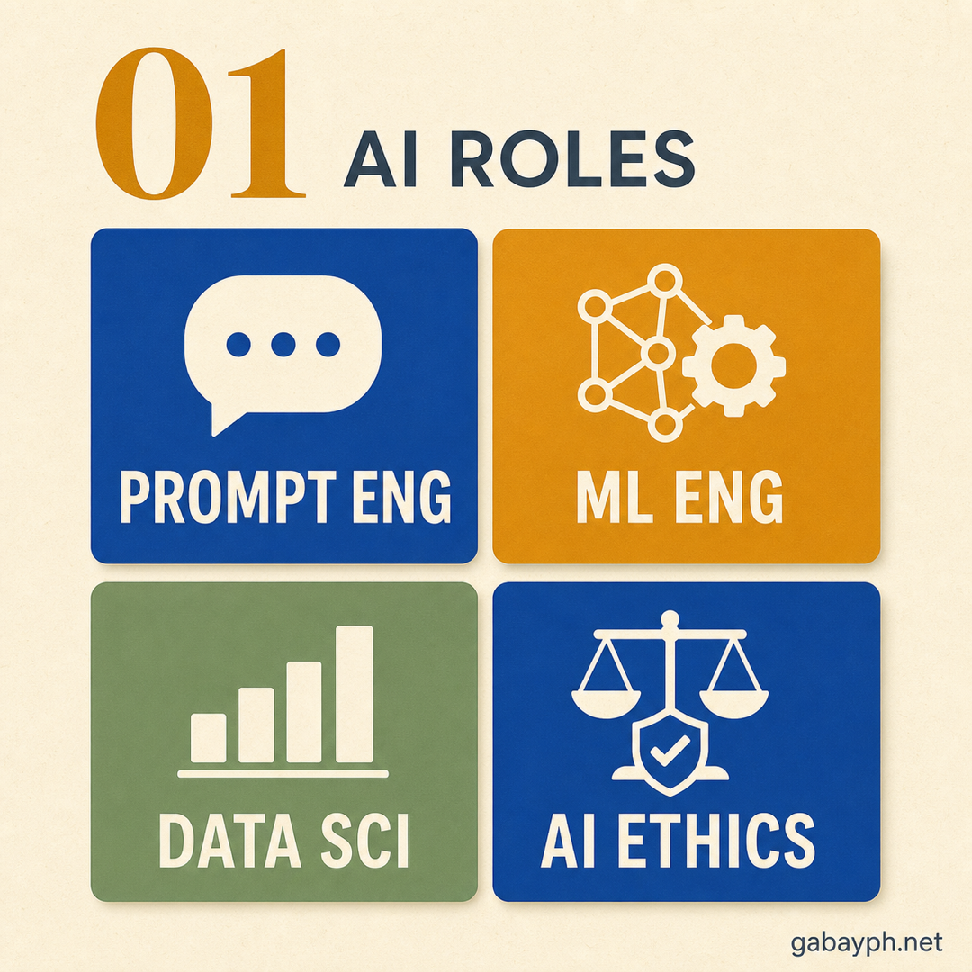 Fact 1: AI roles — prompt eng, ML eng, data sci, AI ethics