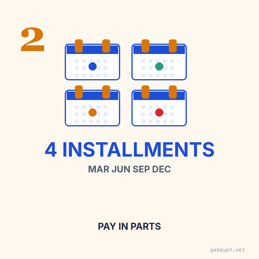 Fact 2: Pay in full by January 31 for a 10-20% early-payment discount