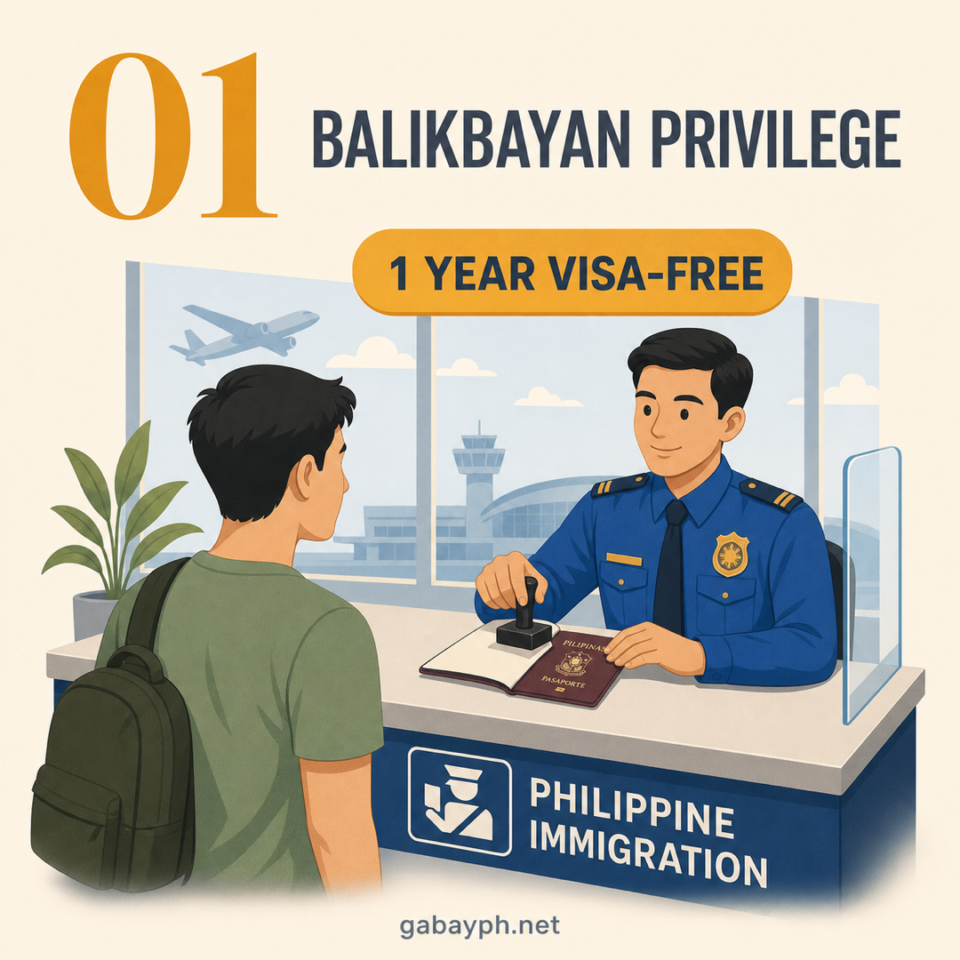 Fact 1: Balikbayan privilege — 1-year visa-free stay