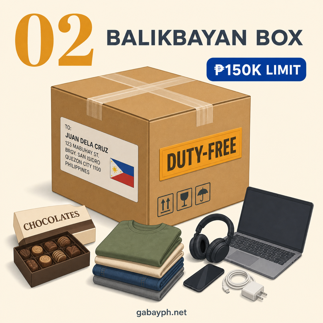Fact 2: Balikbayan box — duty-free up to ₱150K limit