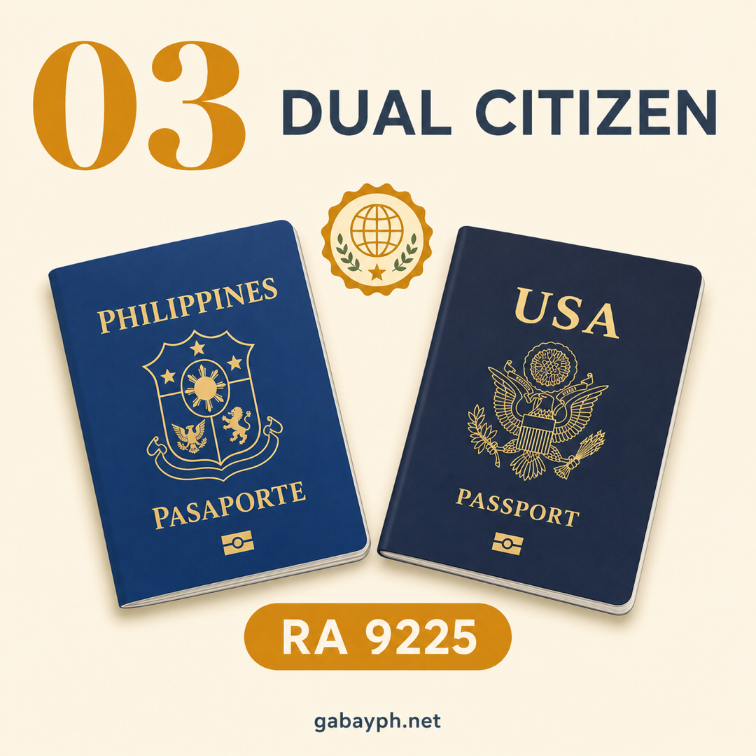 Fact 3: Dual citizenship under RA 9225