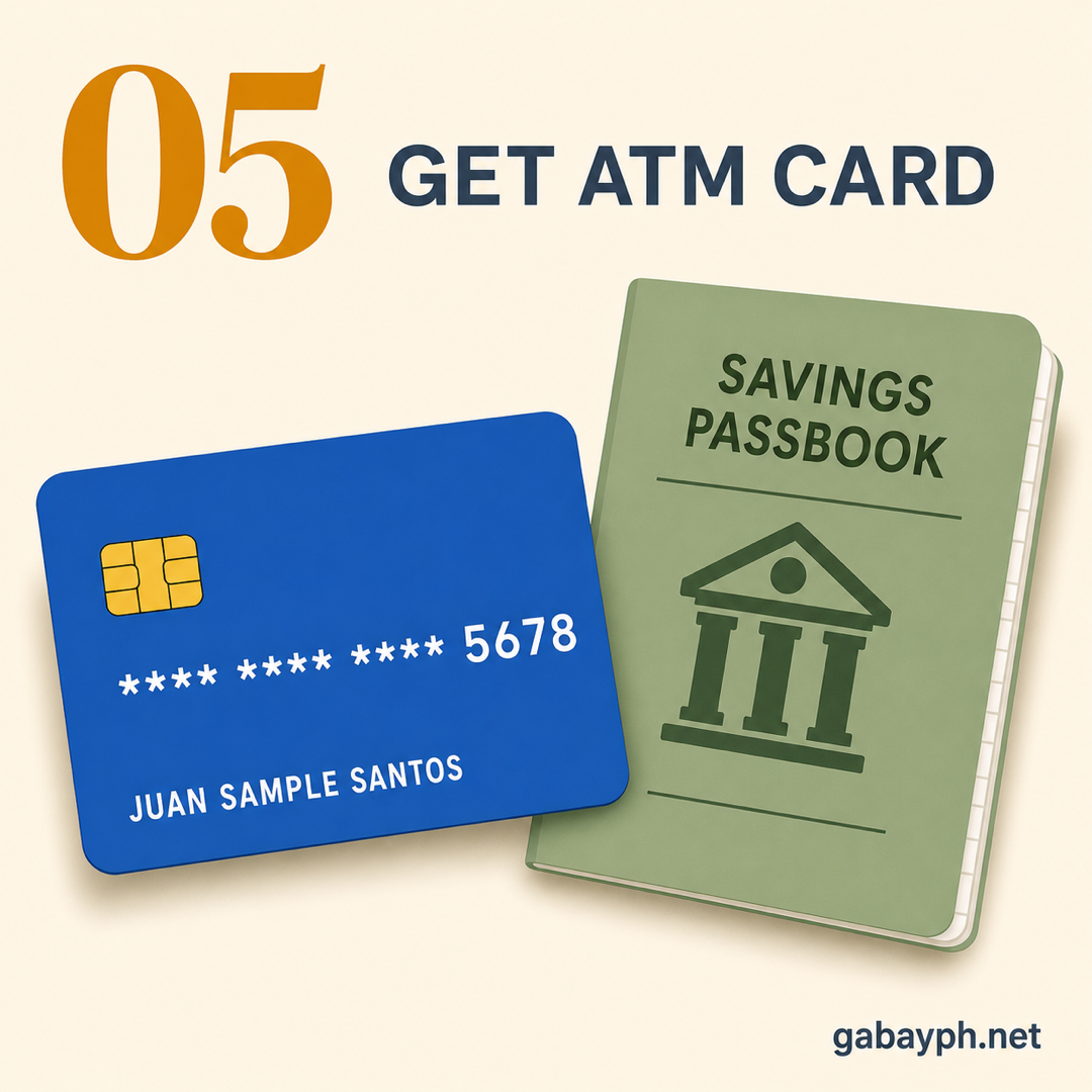 Step 5: Receive your ATM card and passbook