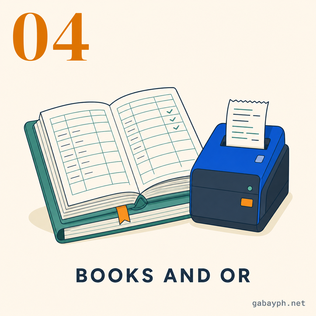Step 4: Register books of accounts and invoices