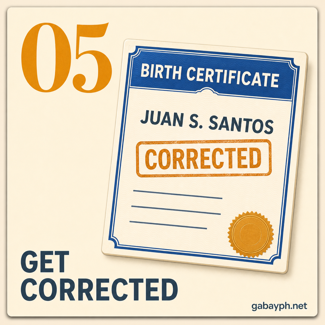 Step 5: Tanggapin ang corrected birth certificate