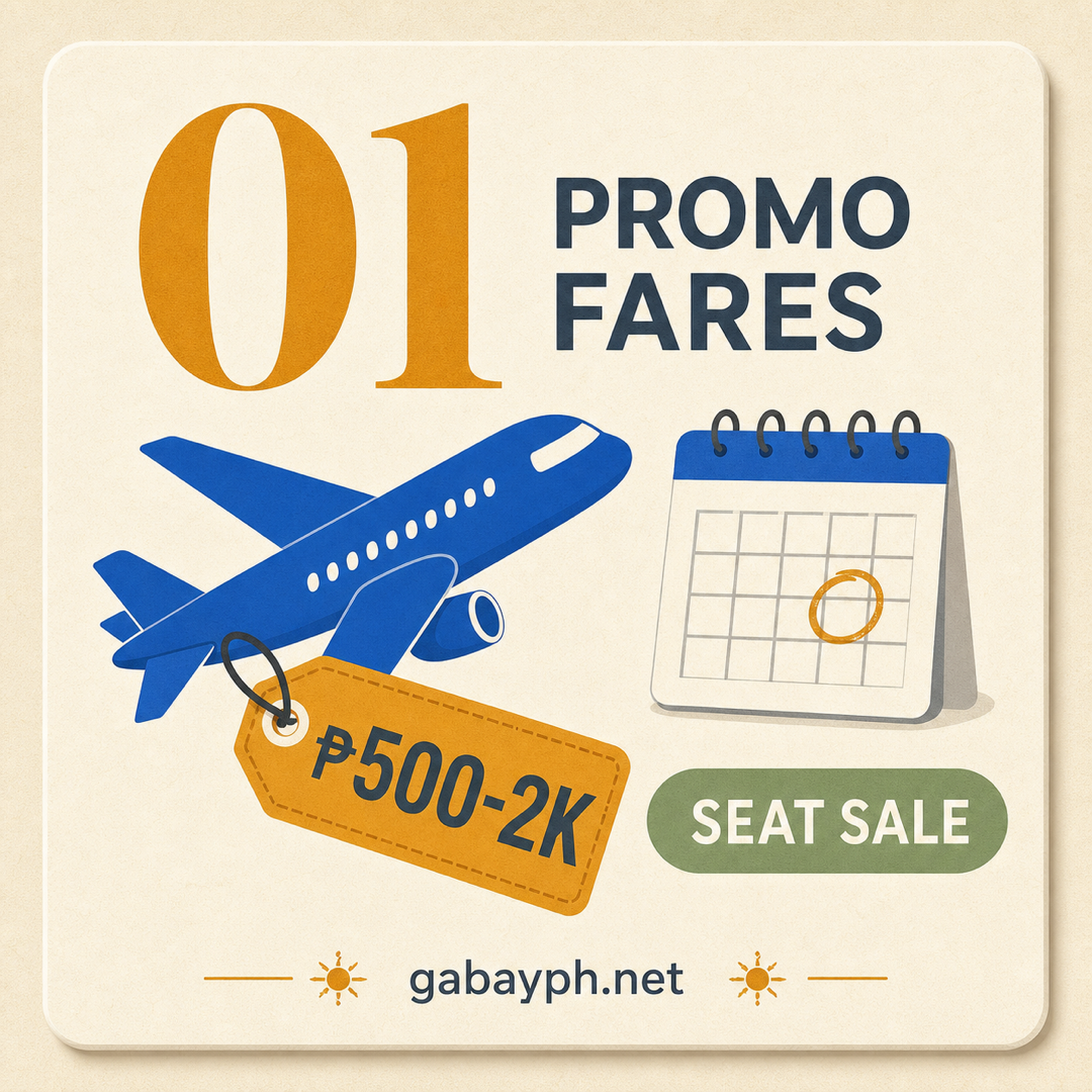 Fact 1: Catch promo fares — book early for ₱500-2K seats