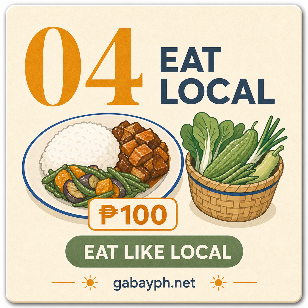 Fact 4: Eat local — turo-turo and wet markets