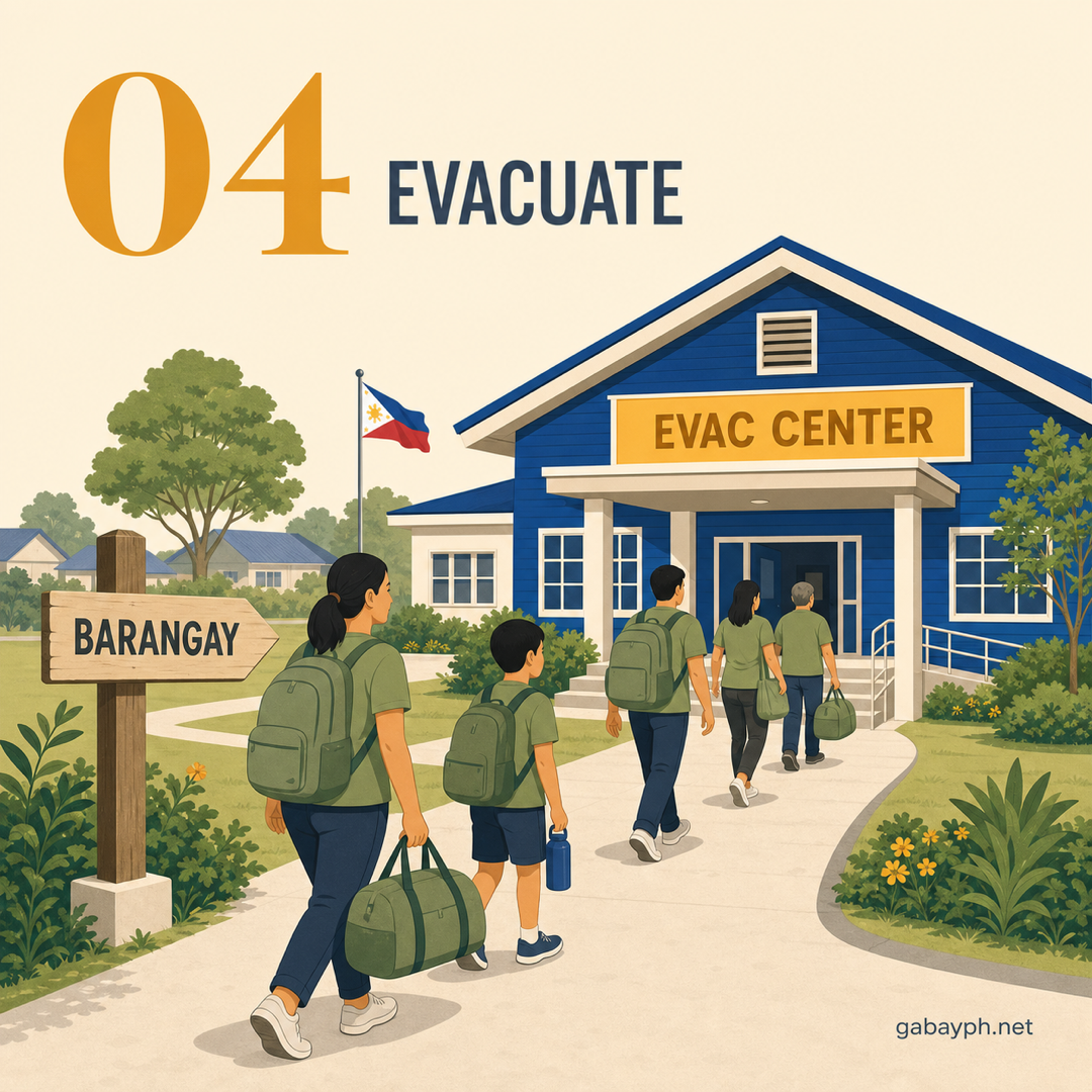 Fact 4: Evacuate to designated centers