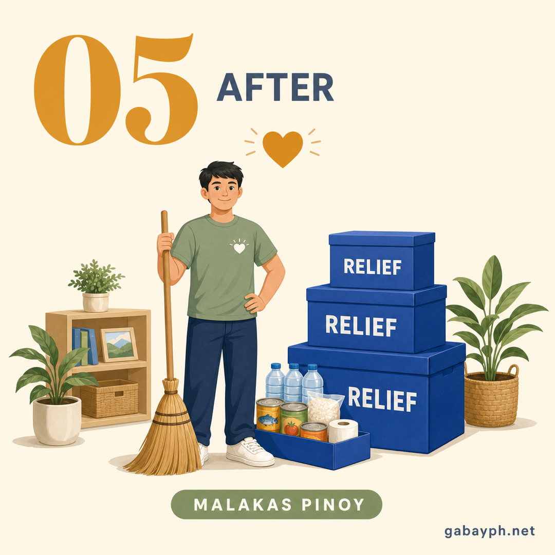 Fact 5: After — clean up, claim relief, recover
