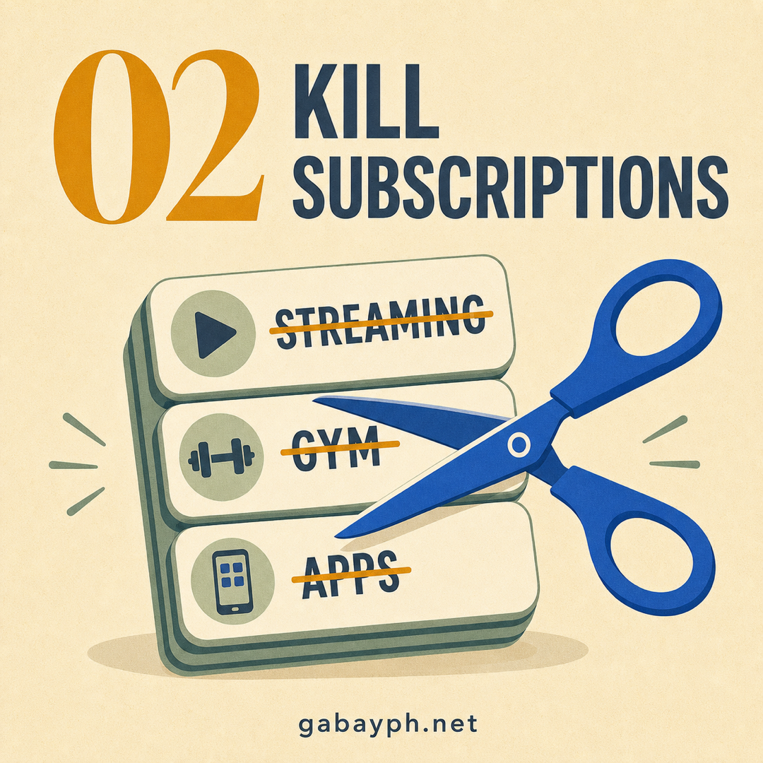 Fact 2: Kill subscriptions you don't use