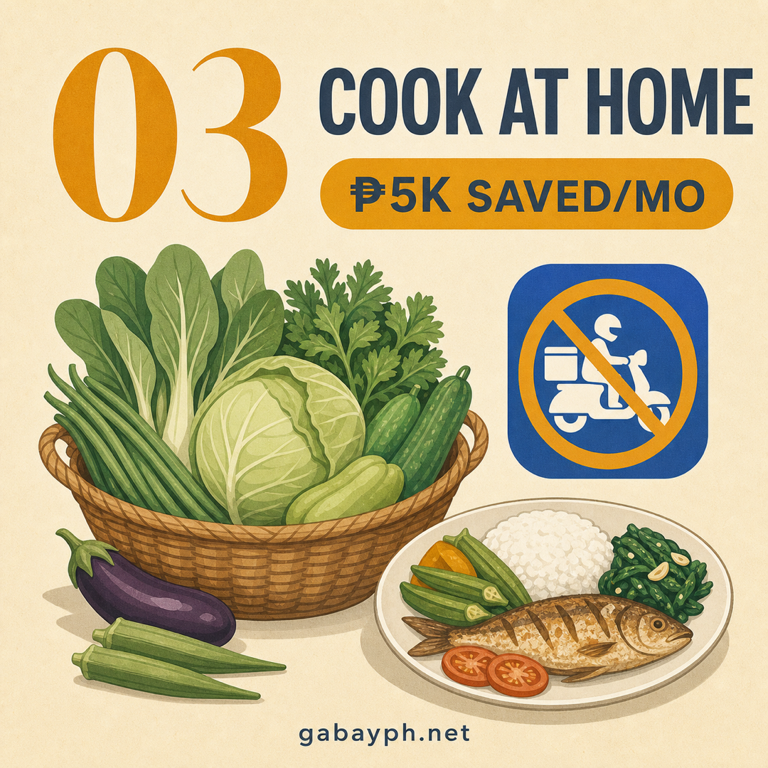 Fact 3: Cook at home — save up to ₱5K/month