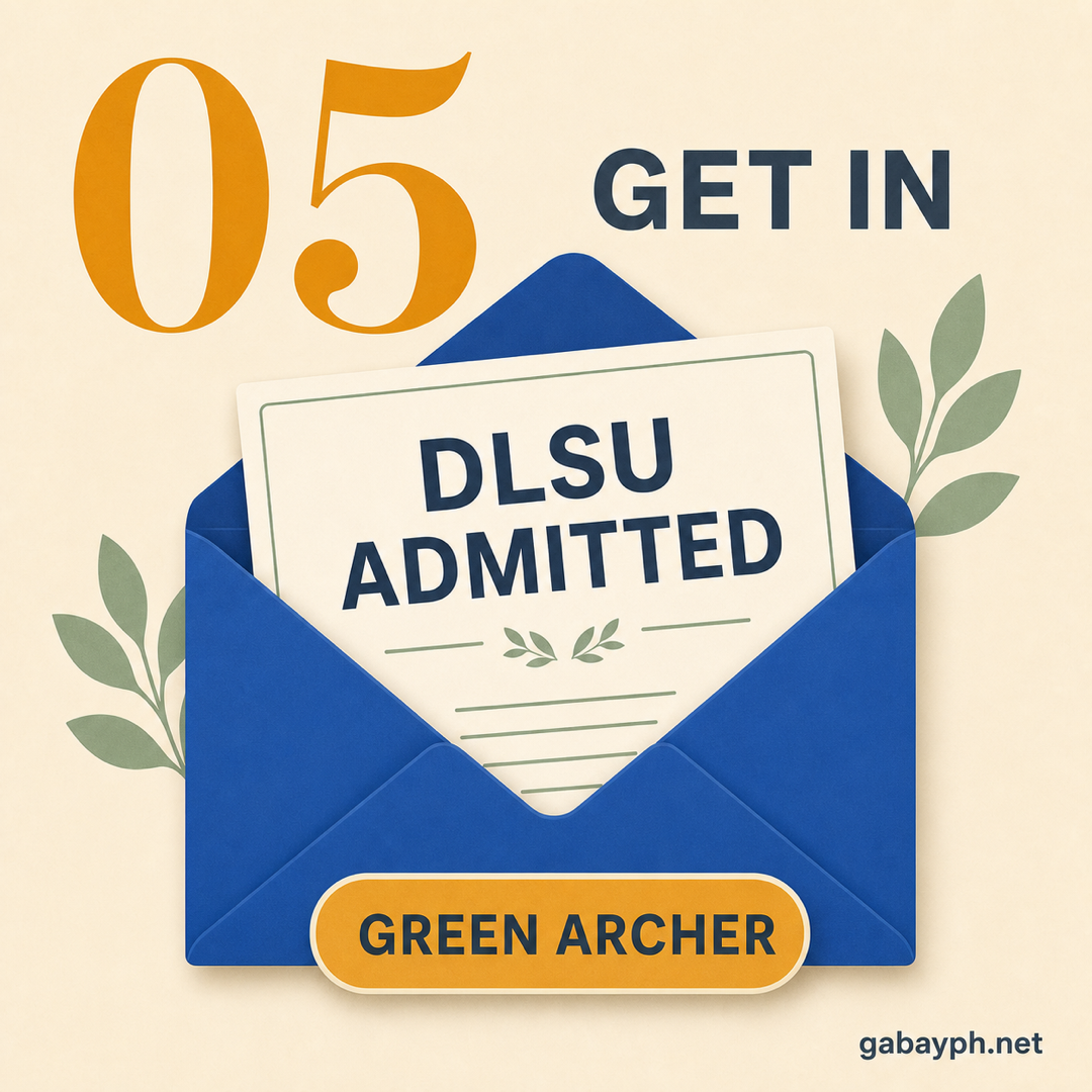 Step 5: Get admitted as a Green Archer