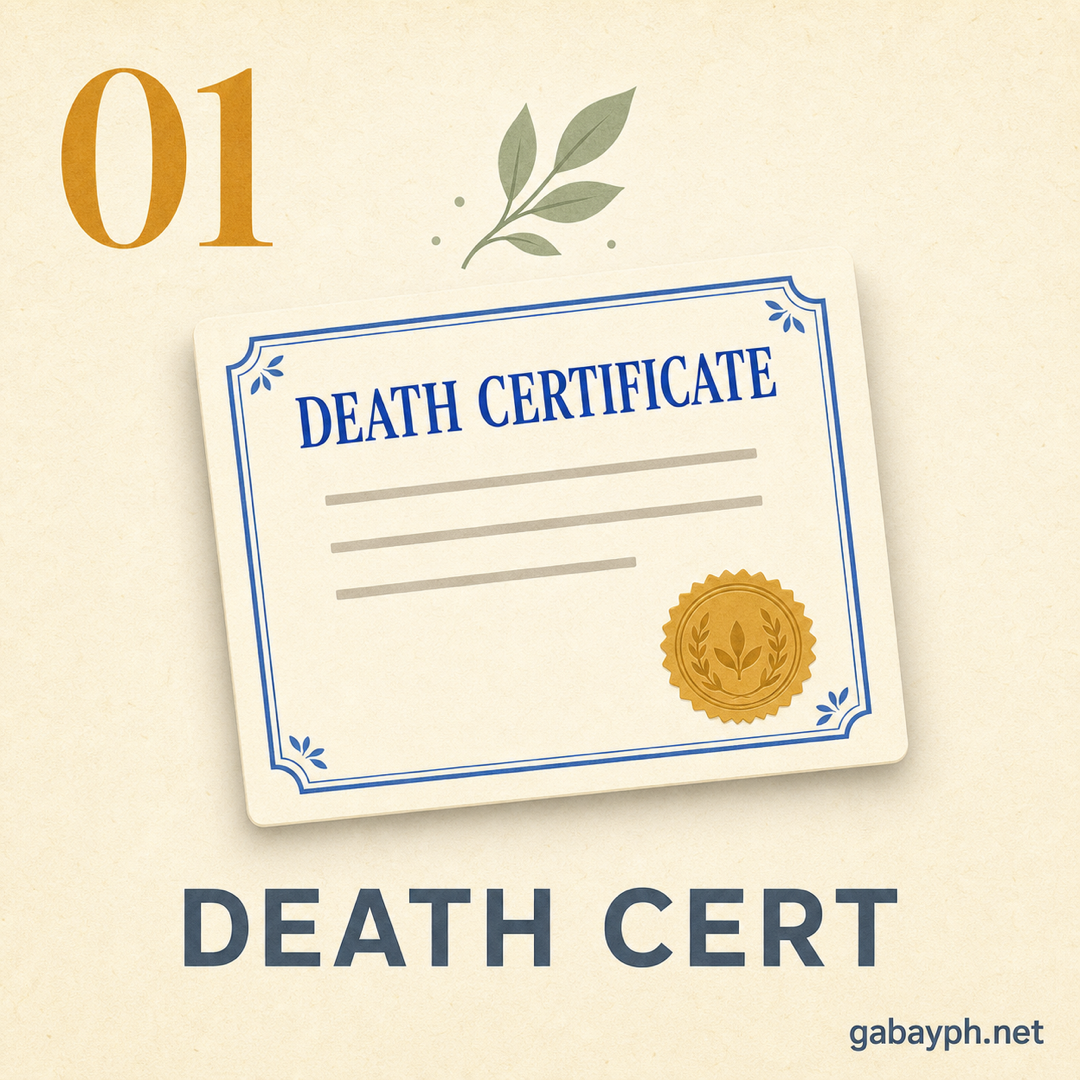 Fact 1: Get the death certificate from PSA