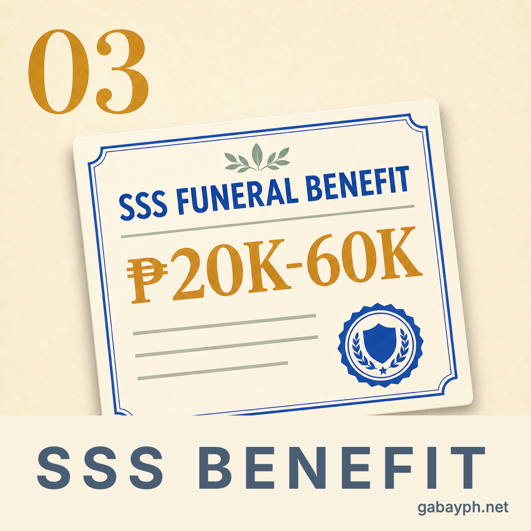 Fact 3: Claim SSS funeral benefit (₱20K-₱60K)