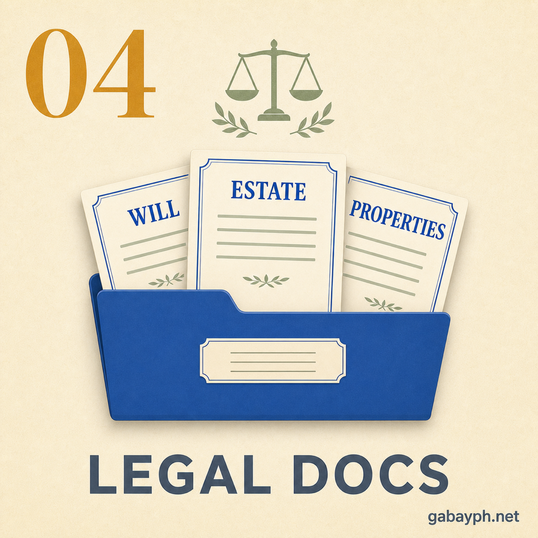 Fact 4: Handle legal docs — will, estate, properties
