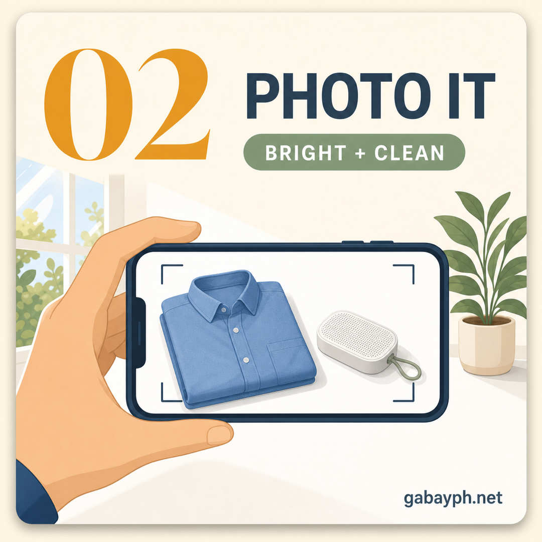 Step 2: Take clean photos with bright lighting