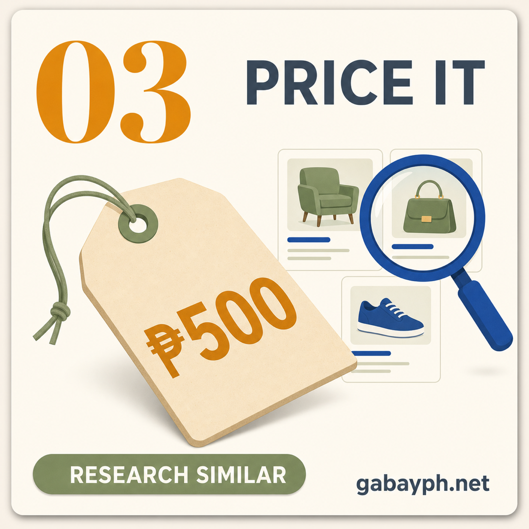 Step 3: Price it — research similar listings