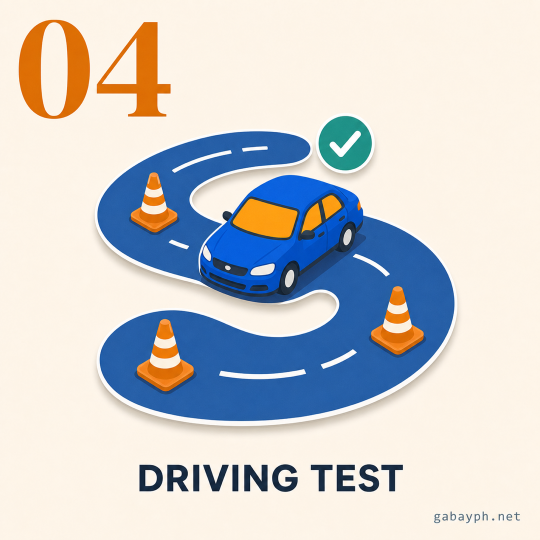 Step 4: Pumasa sa practical driving test