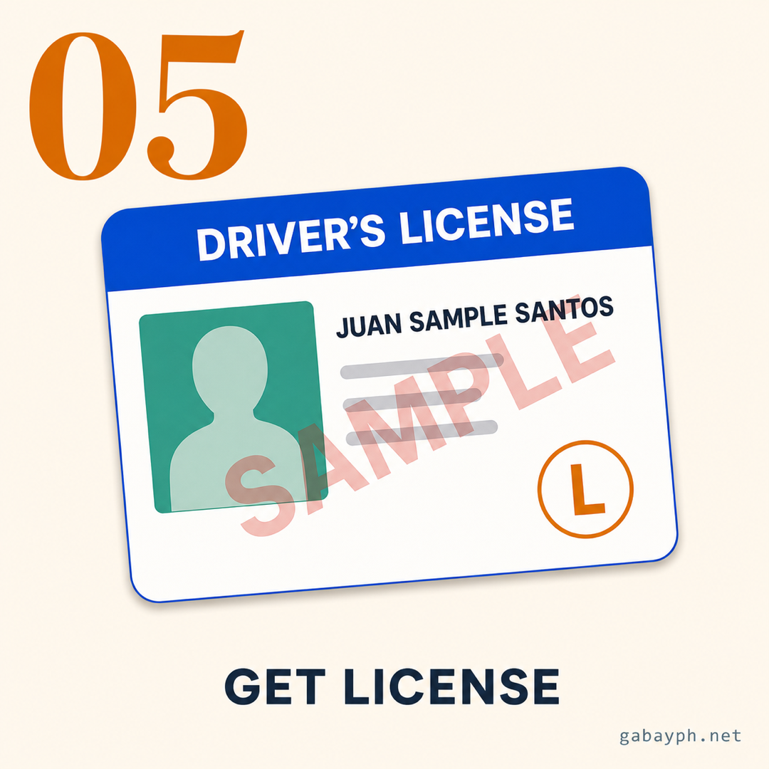 Step 5: Tanggapin ang driver's license