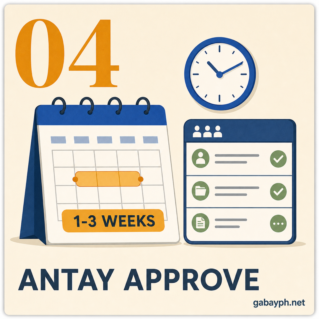 Step 4: Antayin ang approval