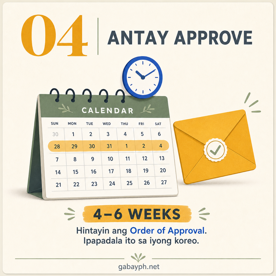 Step 4: Antayin ang Order of Approval