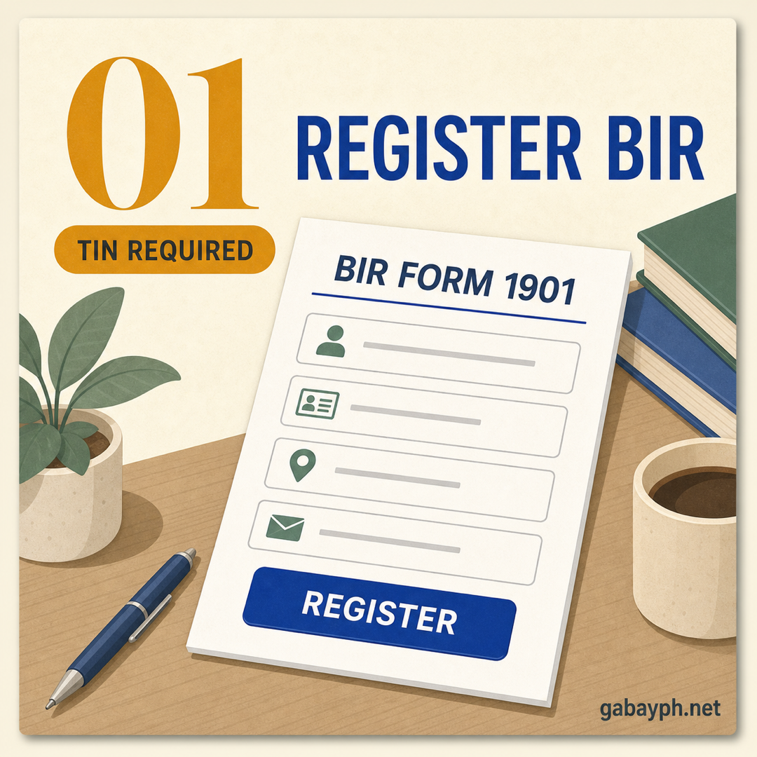 Fact 1: Register as a BIR taxpayer (Form 1901)