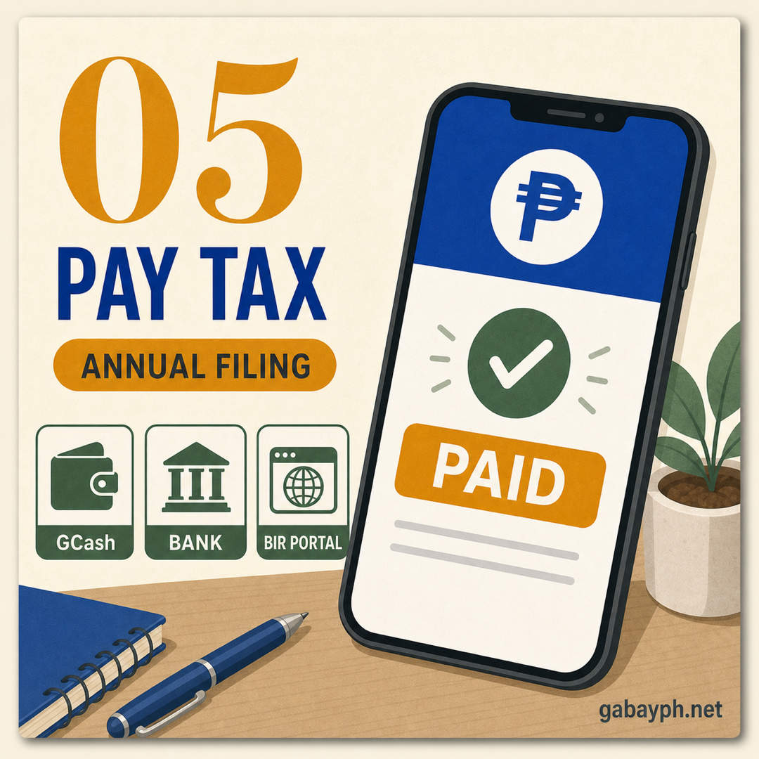 Fact 5: Pay tax via GCash, bank, or BIR portal