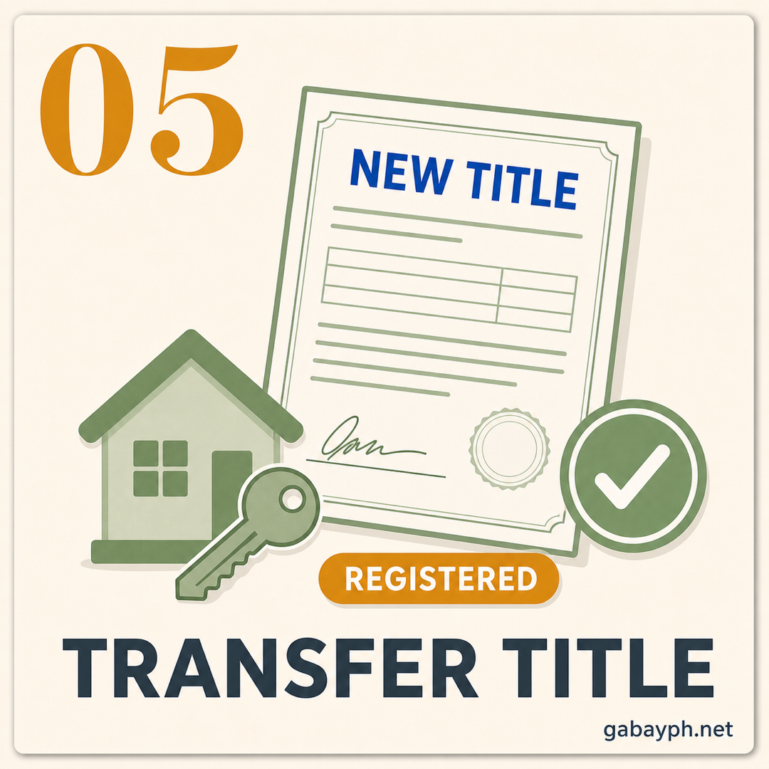 Step 5: Transfer title to heirs — registered with Registry of Deeds