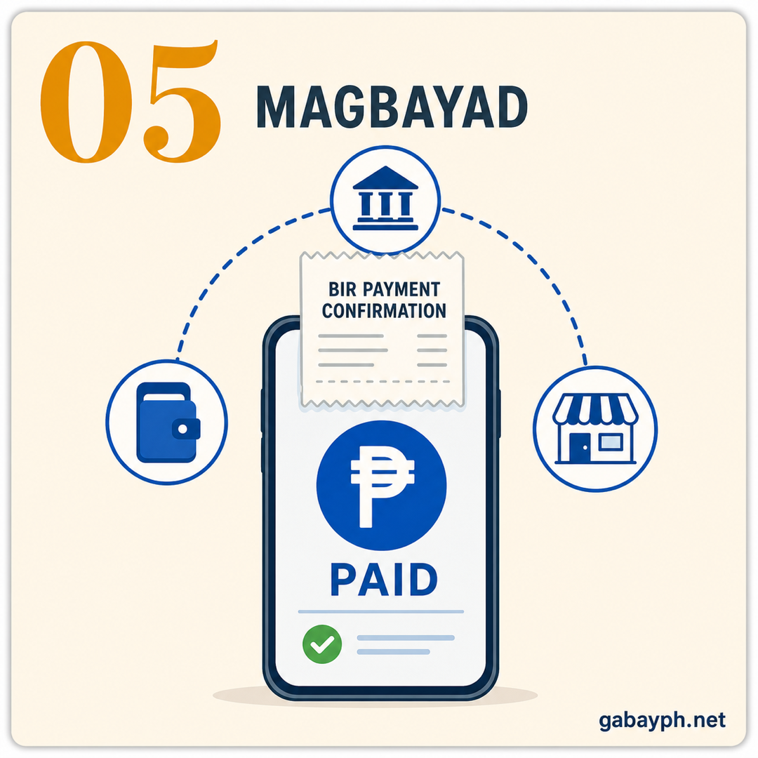 Step 5: Magbayad via GCash, bank, or over-the-counter