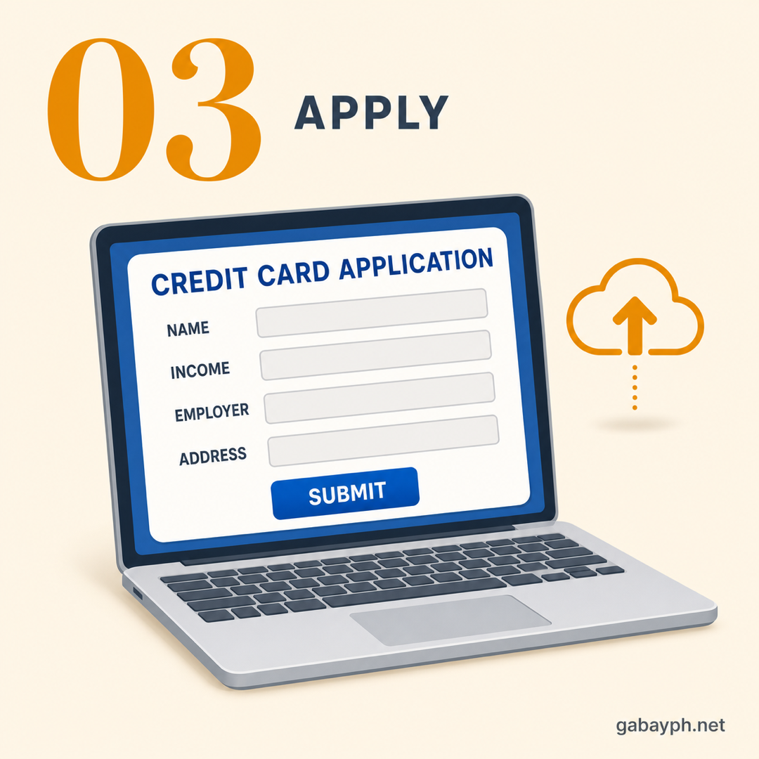 Step 3: Mag-apply online o sa branch
