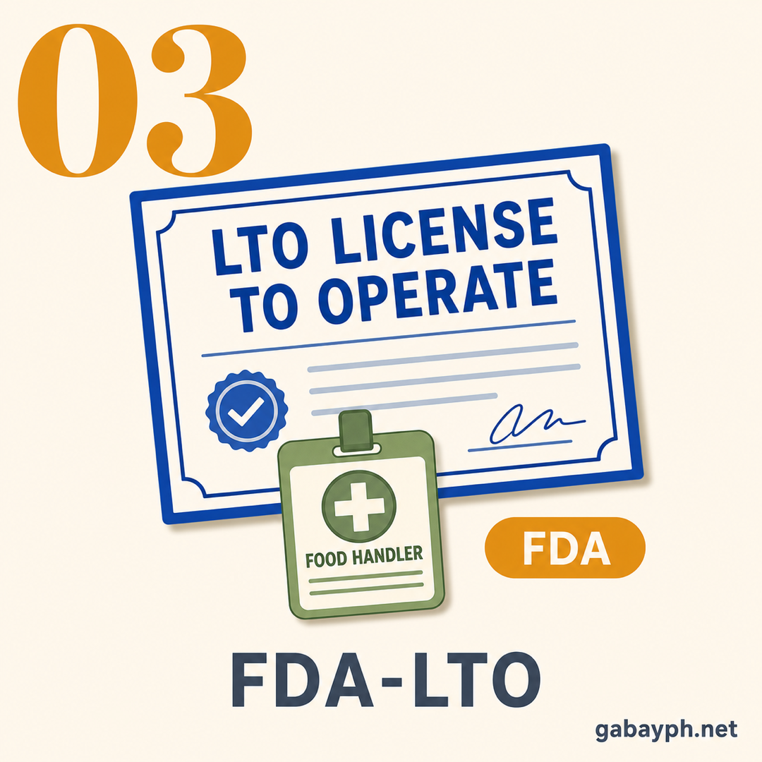 Step 3: FDA License to Operate (LTO)