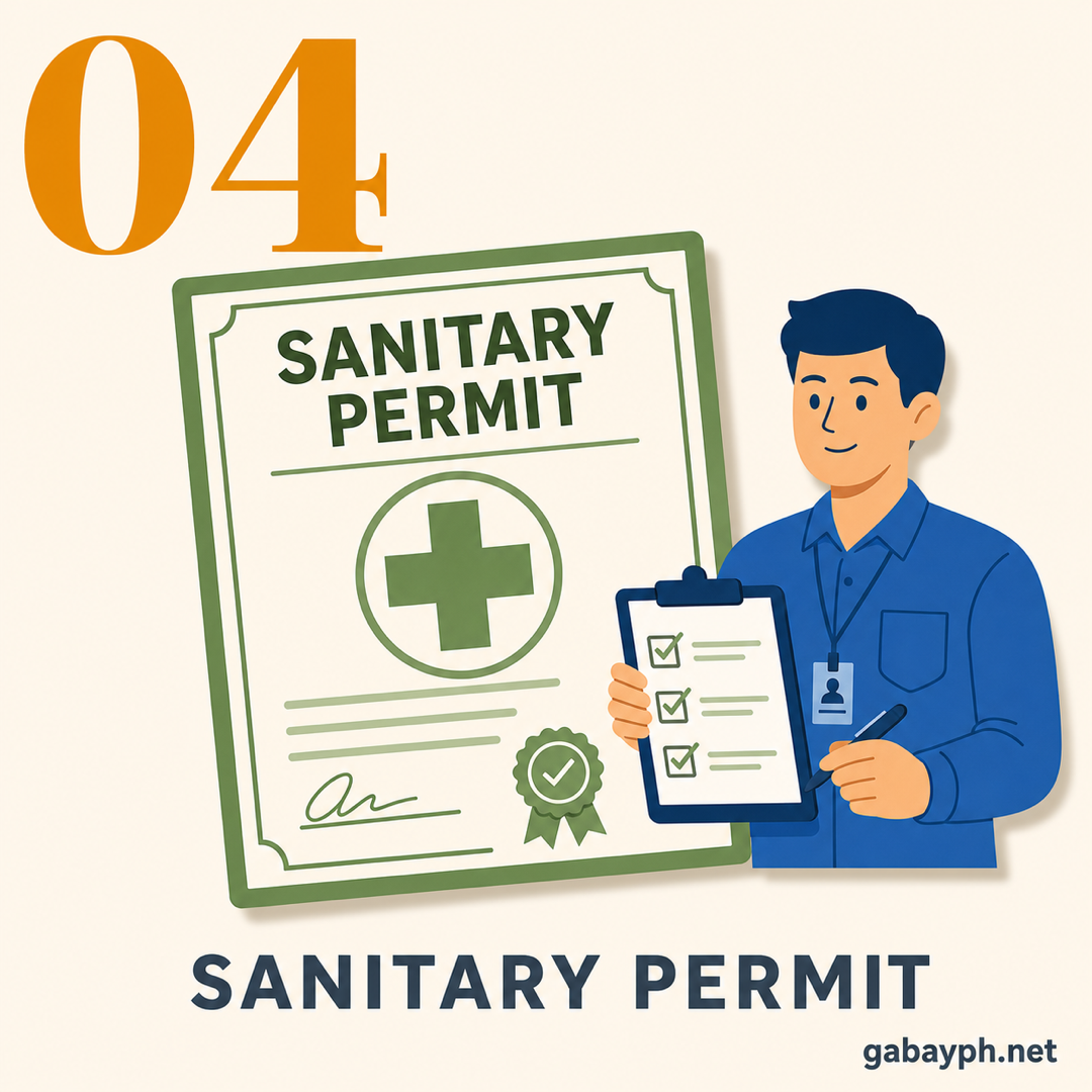 Step 4: Sanitary permit from health inspector