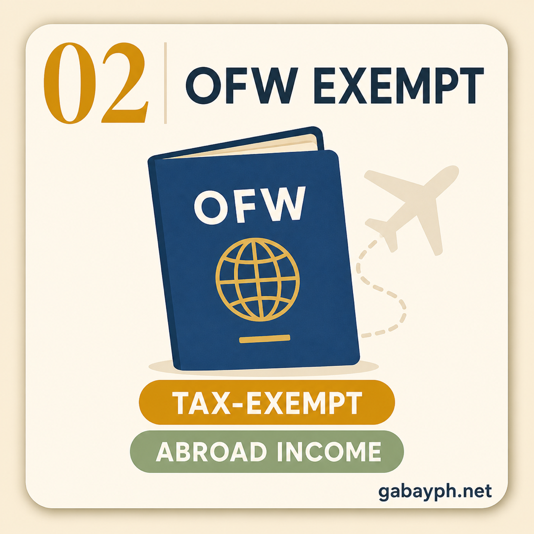 Fact 2: OFW abroad income — tax-exempt by law