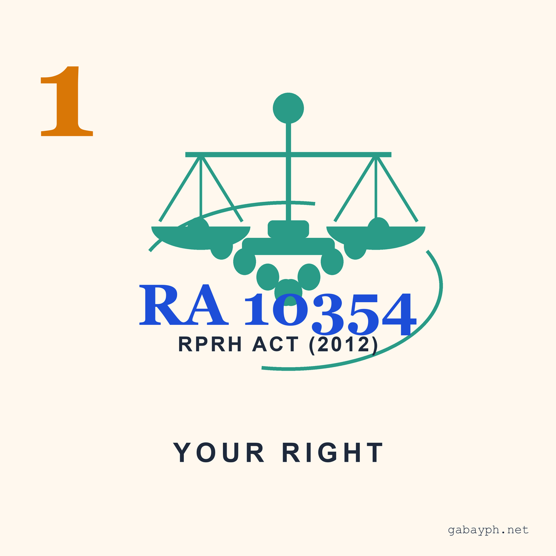 Fact 1: RA 10354 entitles you to free contraceptives at public facilities
