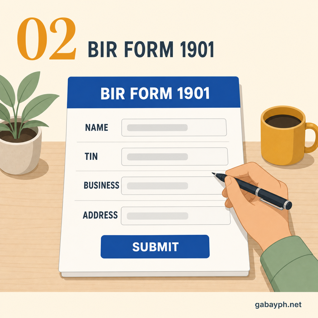Step 2: Fill out at i-submit ang BIR Form 1901