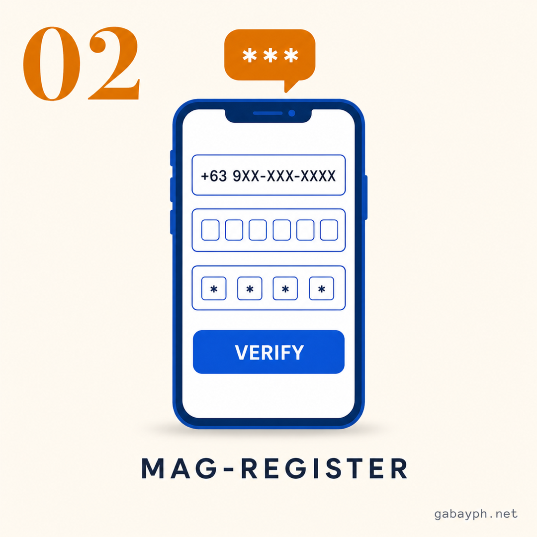 Step 2: Mag-register gamit ang phone number, OTP, at MPIN