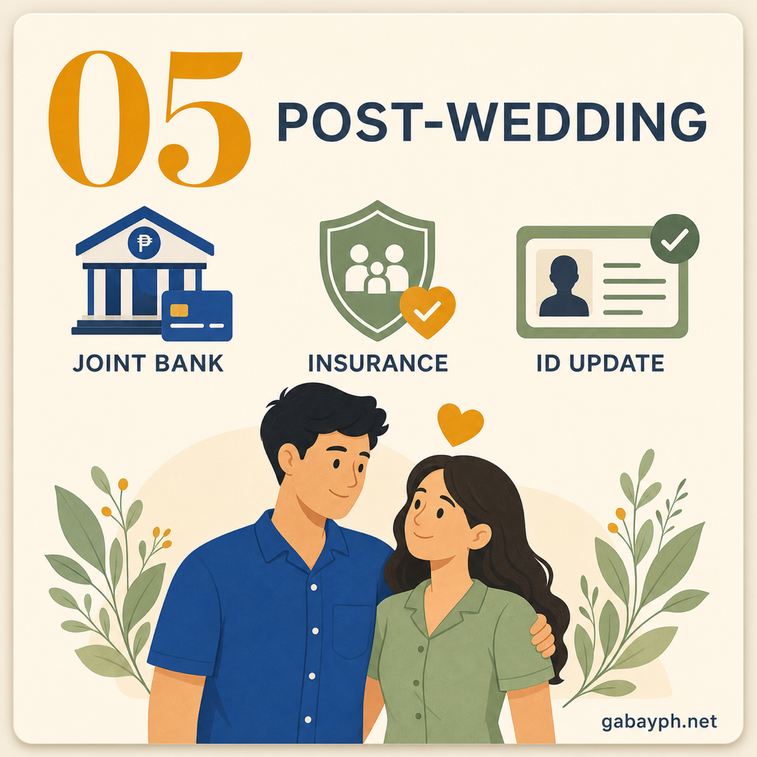 Fact 5: Post-wedding admin — joint bank, insurance, IDs