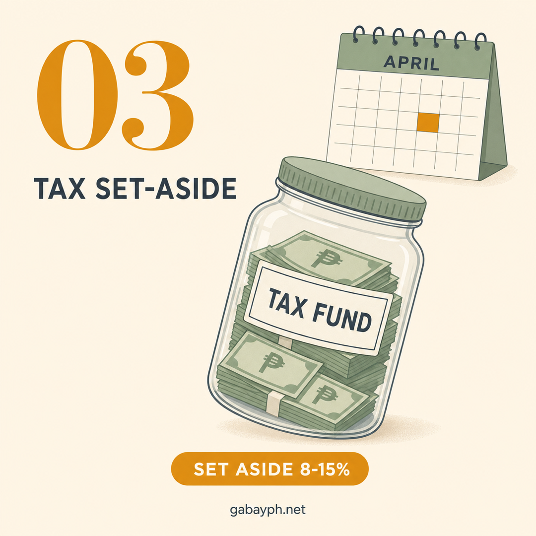 Fact 3: Set aside 8-15% for taxes