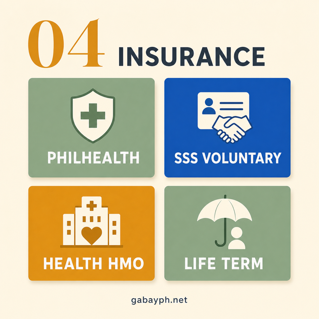 Fact 4: Insurance — PhilHealth, SSS voluntary, HMO