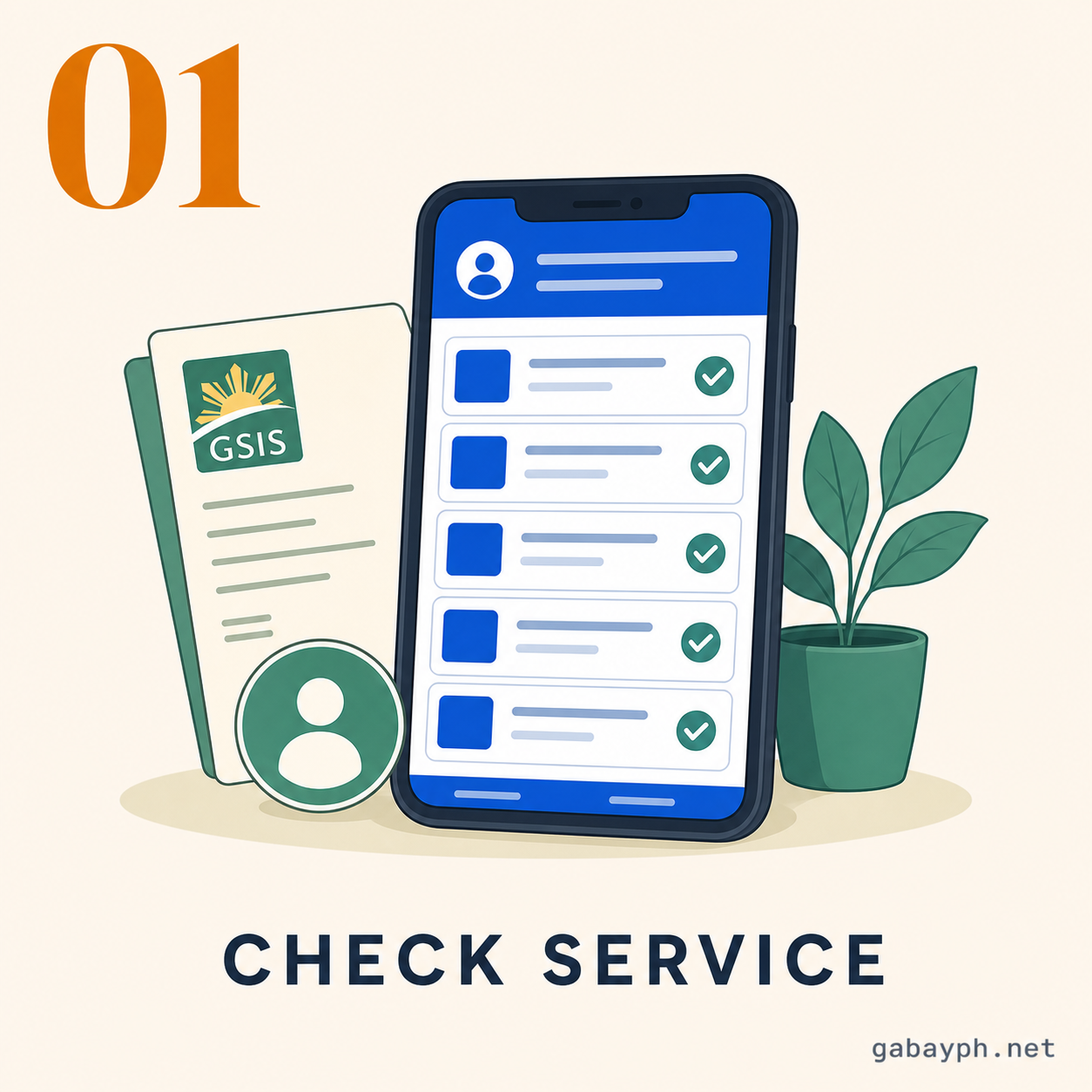 Step 1: Check your service record on eGSIS