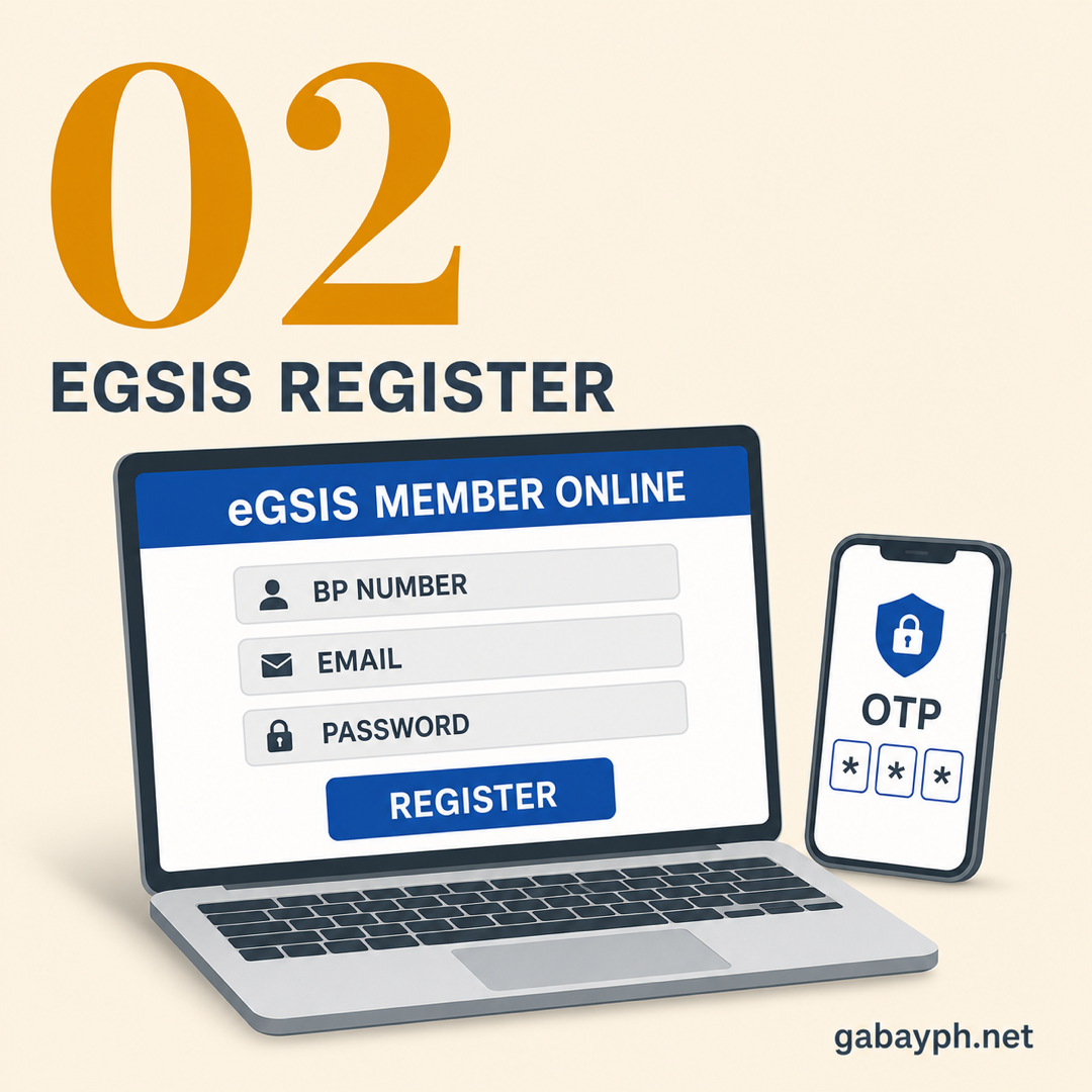 Step 2: Mag-register sa eGSIS Member Online