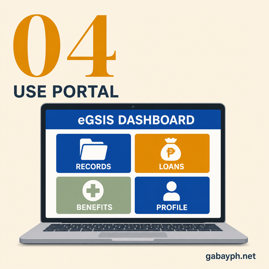Step 4: Use the eGSIS portal dashboard
