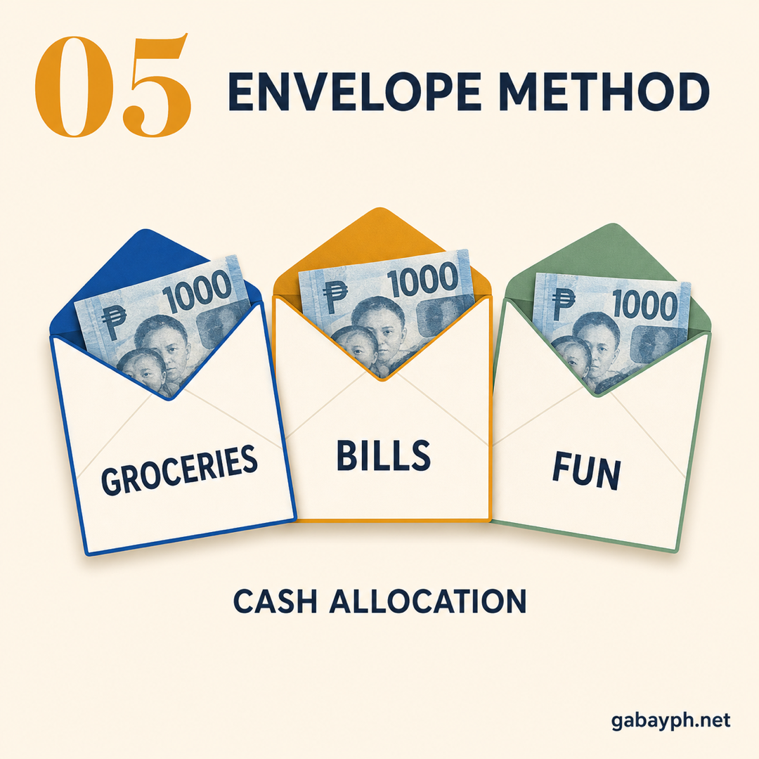 Fact 5: Envelope method — cash allocation by category