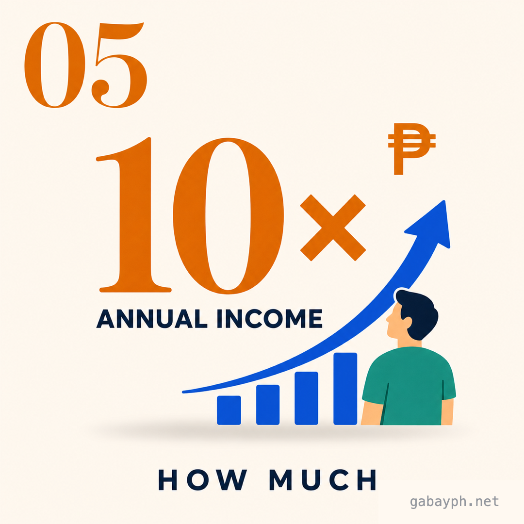 Fact 5: How much — aim for 10× annual income