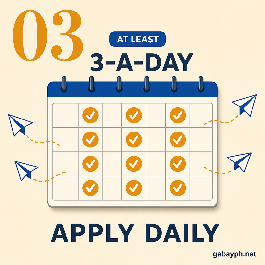 Fact 3: Apply 3 jobs daily — be consistent