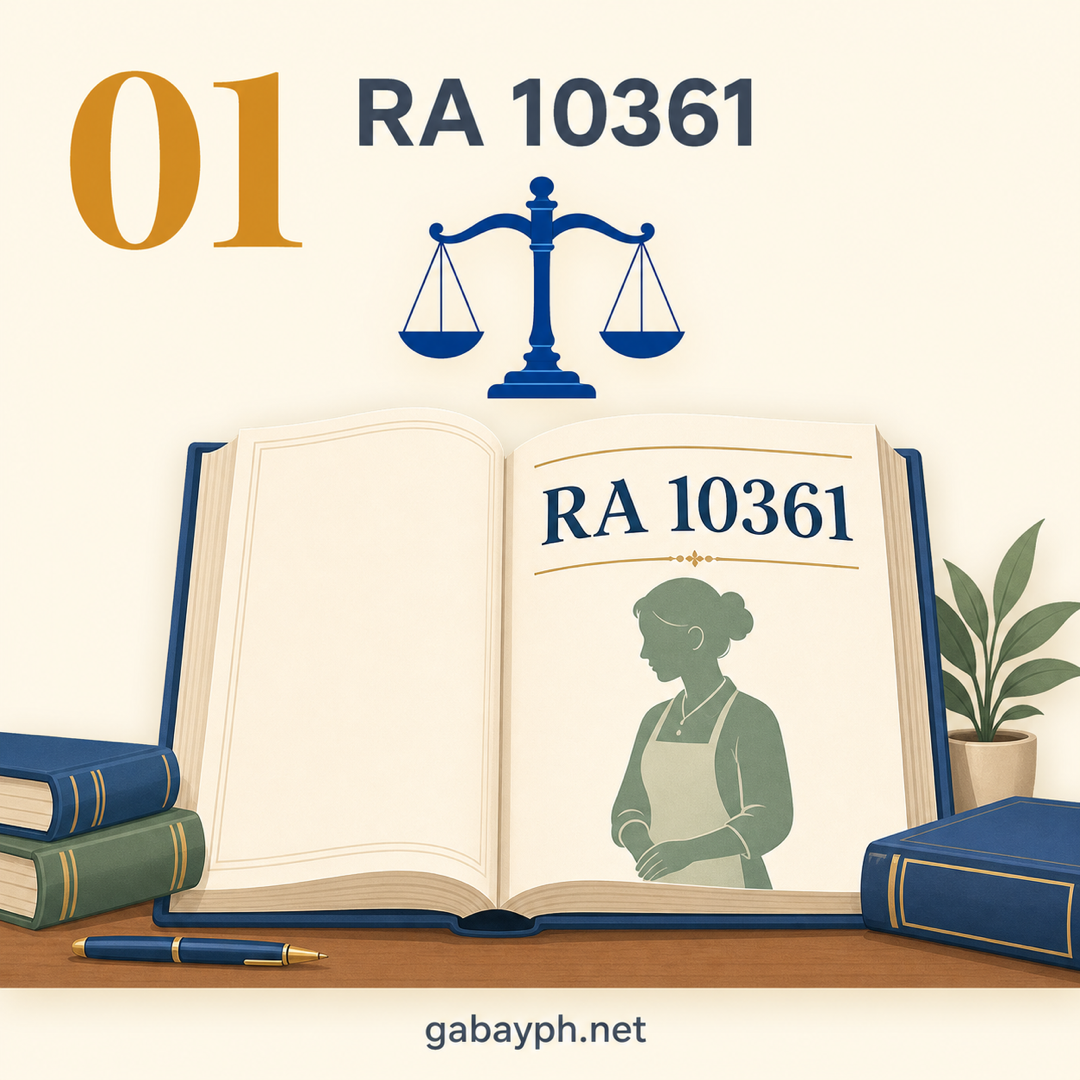 Fact 1: RA 10361 protects household workers