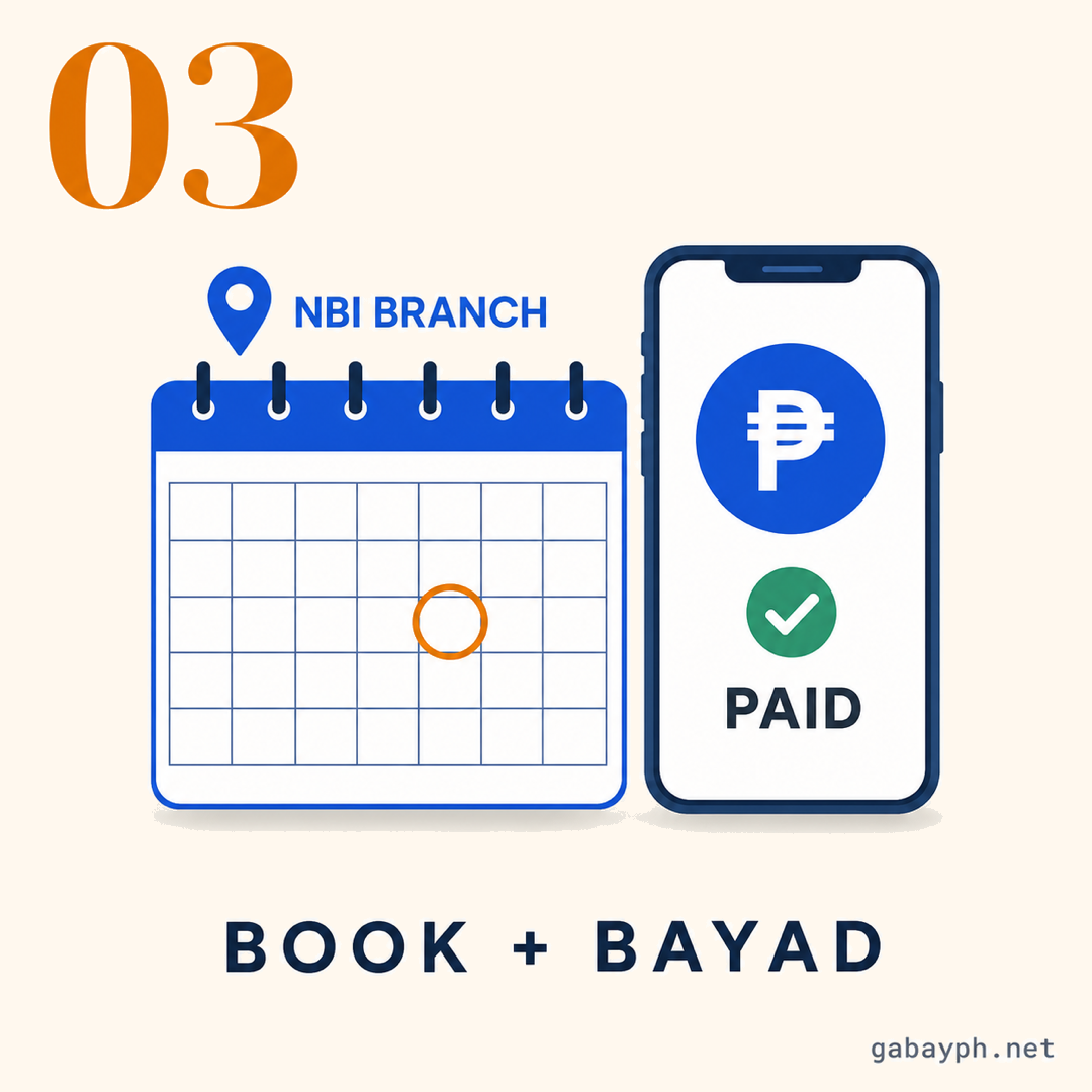Step 3: Book your branch and magbayad online