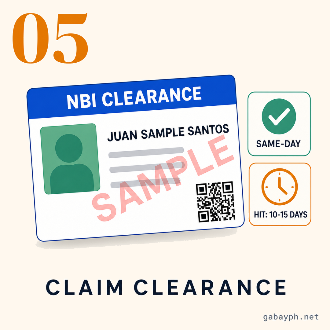 Step 5: Claim your clearance