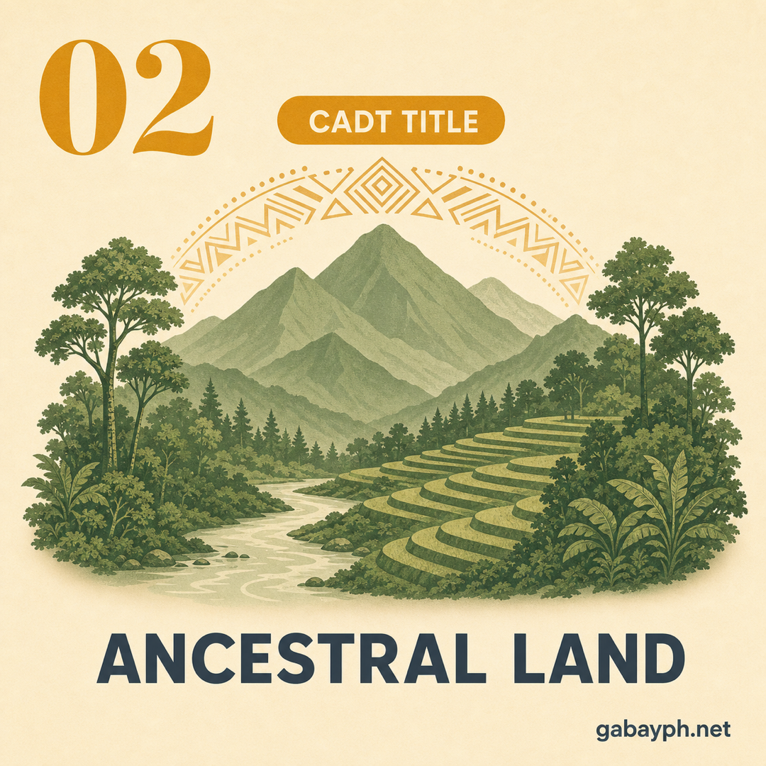 Fact 2: Ancestral domain protected by CADT title